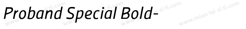 Proband Special Bold字体转换